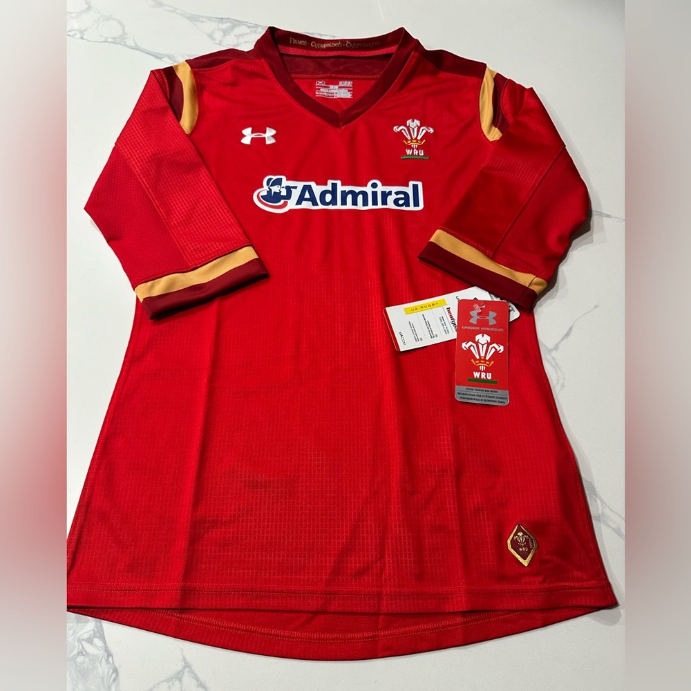 Welsh Rugby Union “WRU” Under Armour Women’s Jersey (Small) Retails For $90